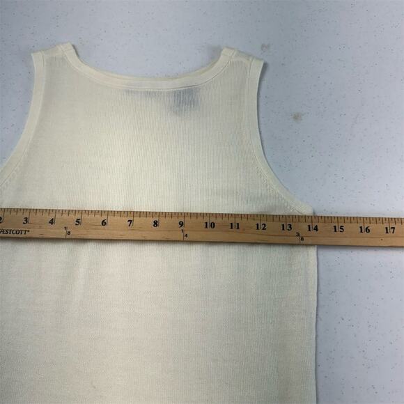 Moda‎ International Women's XS White Sleeveless Sheath Dress Short Casual - Picture 9 of 12